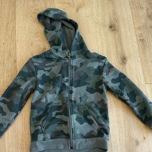Cat & Jack Green Camouflage Kids Hoodie